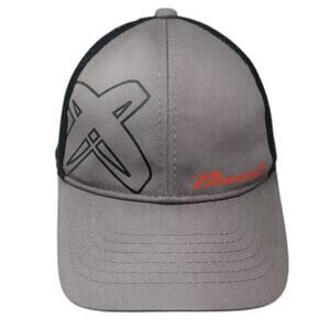 Primal Trucker Hat Gray Black OS Snapback Mesh Embroidered Logo Adjustable Brim